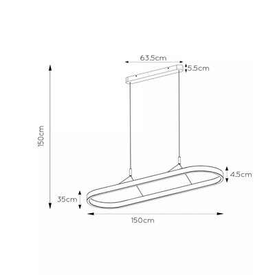 Liane hanglampen - Roestbruin