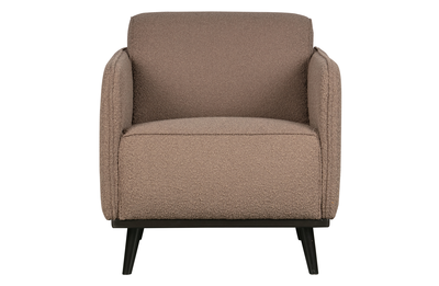 BePureHome fauteuil Statement met arm bouclé