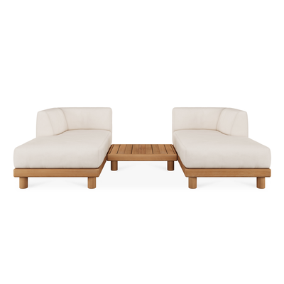 Modulaire bank Monocle outdoor wit set lounge 