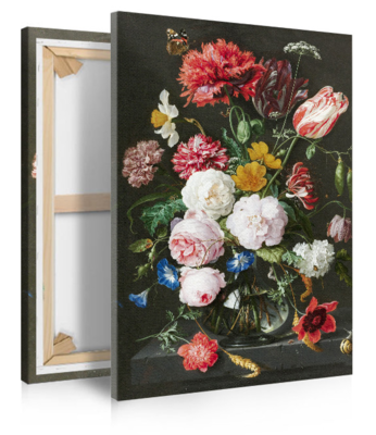 Canvas schilderij Bloemen in vaas - Jan Davidsz De Heem
