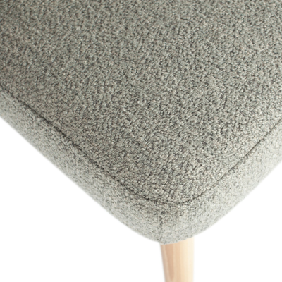 Force eetkamerstoel boucle staalgrijs