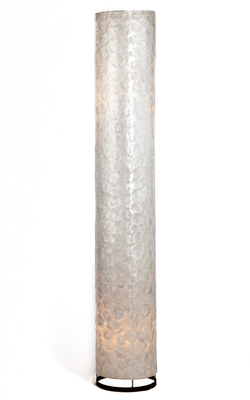 Vloerlamp Capiz schelpen cilinder XXL
