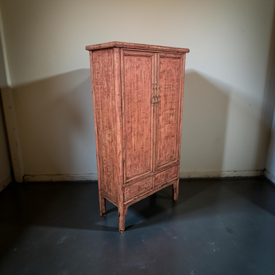 kast 2 deur 2 la roze/rood uniek