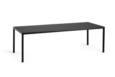 HAY tafel T12 - zwart 250x95 | Frame: Powder Coated Black | Blad: Linoleum Black