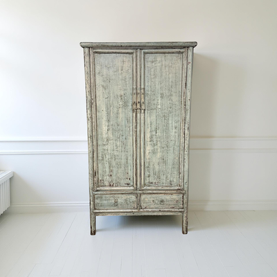 Kast 2deur 2la blauw uniek