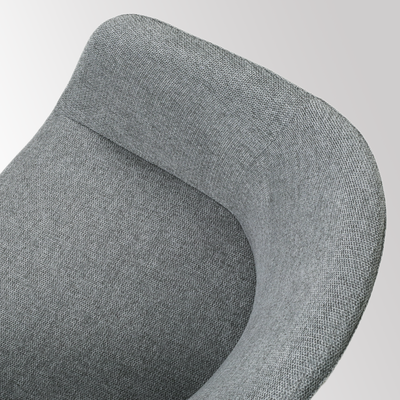 Barkruk Nino-Otis gestoffeerd met zwart onderstel (zithoogte 65 cm)