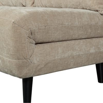 Xem 1-persoons slaapbank velvet naturel
