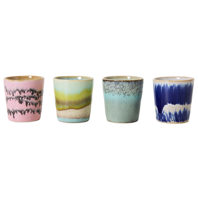 70's Ceramics eierdopje vibrance - set van 4