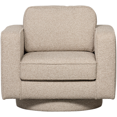 Lazy draaifauteuil boucle bruin