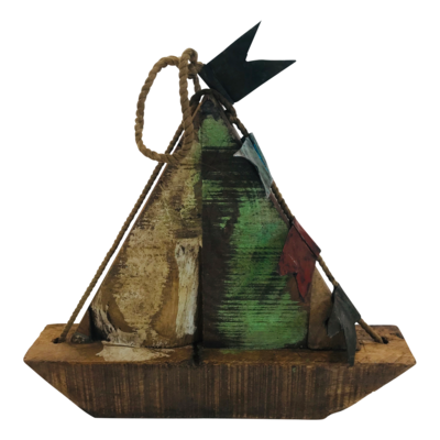 Decoratie bootjes (set van 2)