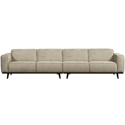 Statement xl 4-zits bank 372 cm lichtbruin melange