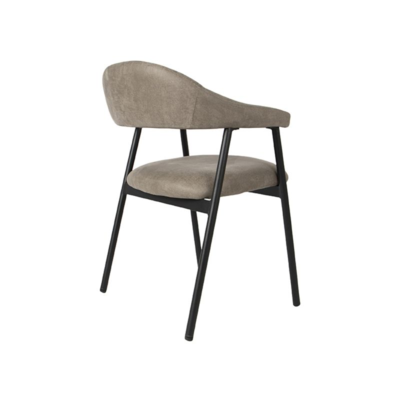 Eetkamerstoel Allure Macy-micro suède-set van 2