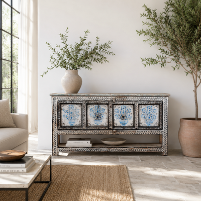 Jegan - Handbeschilderde Consoletafel 157cm