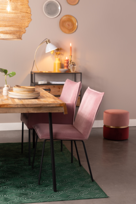Stoel Floke velvet (set van 2)