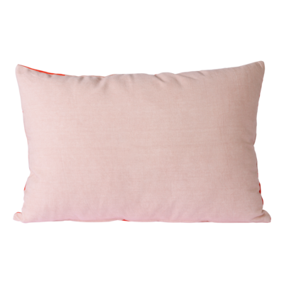 HKliving Striped Velvet Cushion red/pink