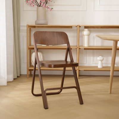 Flip - Houten klapstoel en rek