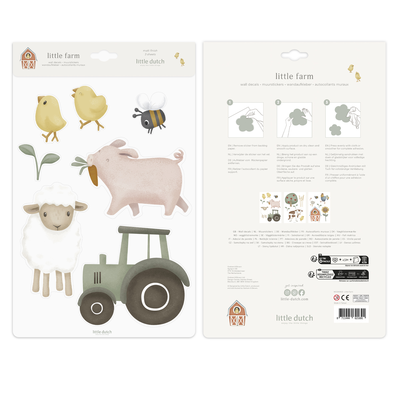 Muurstickers Little Farm (A4)