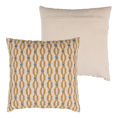 Lira kussens blauw/oranje - set van 4