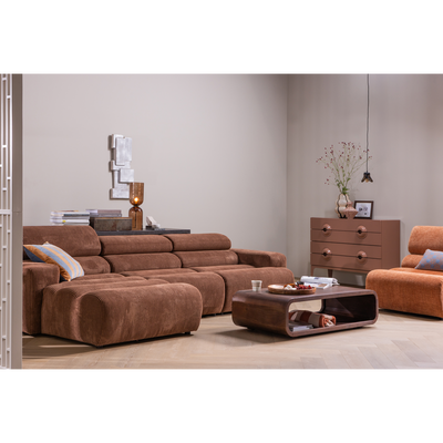 Novi 1-zits element arm links ribstof zand