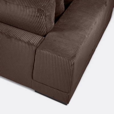 Loods 5 loveseat Mino ribfluweel