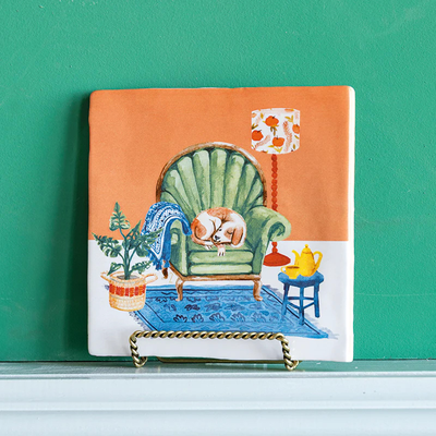 StoryTiles wandtegel Beware of the dog