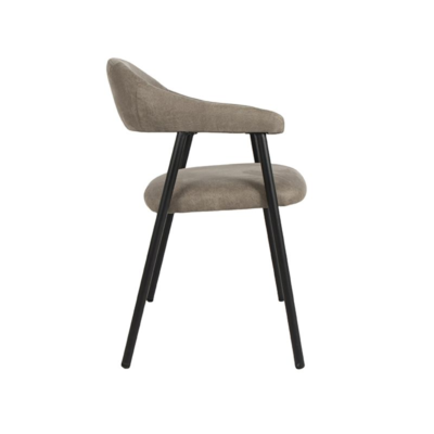 Eetkamerstoel Allure Macy-micro suède-set van 2