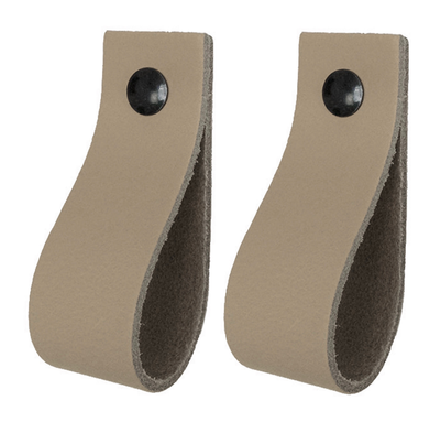 Leren handgrepen - De lus - maat XS | set van 2 - incl. 4 schroefjes