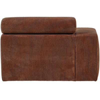 Novi chaise longue element arm links ribstof terra