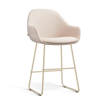 barkruk nino-mae beige onderstel