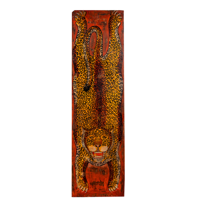 Arishta - Handbeschilderd Vintage Tijger Deurpaneel 
