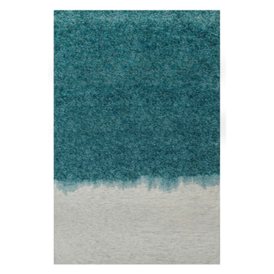 Vloerkleed Storm blauw en wit gradiënt