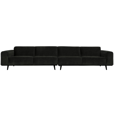 Statement xl 4-zits bank 372 cm lichtbruin melange