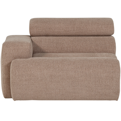Novi 1-zits element arm links boucle karamelbruin