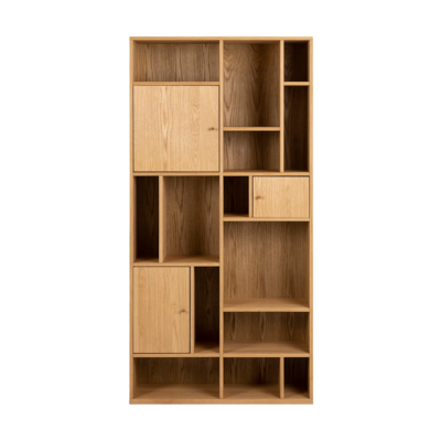 Houten boekenkast Maarten