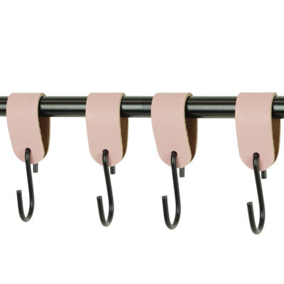 Leren S-haak hangers (set van 4)