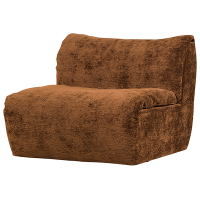 Baggy 1-zits element geweven chenille oudroze