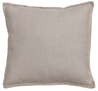 Kussen Grof linnen zand 48x48 cm
