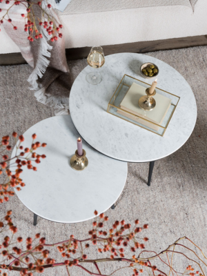 Salontafel Melle - Marmer - 55 cm