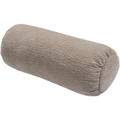 Baggy rolkussen 50xo23 cm 3d chenille middenbruin