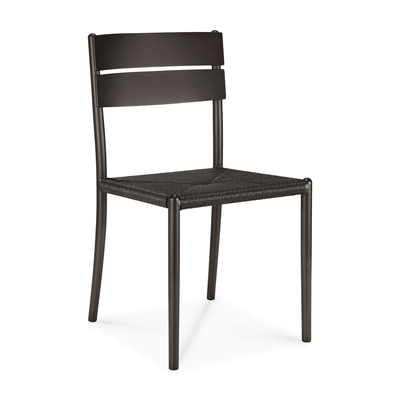 Elin outdoor tuinstoel - dark bronze & koord 