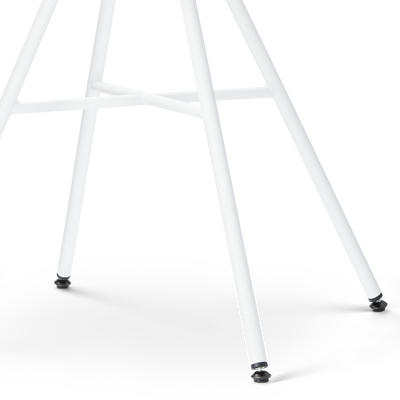 Eetkamerstoel Noa-Fé gestoffeerd - wit onderstel