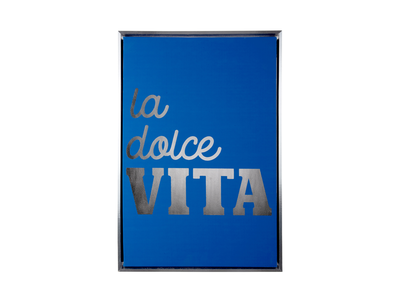 Wanddecoratie La Dolce Vita Medium donkerblauw &amp; zilver