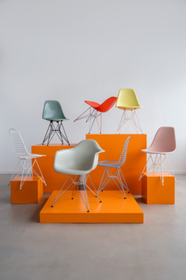 Vitra stoel Eames DAR RE chroom onderstel