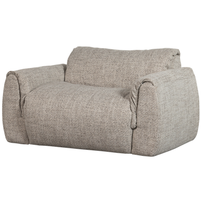 Baggy loveseat geweven chenille bruin