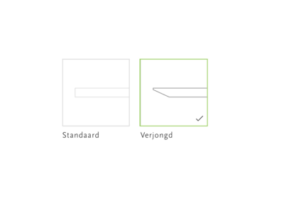 Studio HENK tafel Slim X-type Rechthoekig - zwart frame, hardwax light 3041