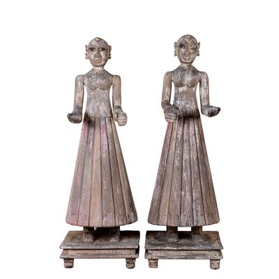 Temple Guardians - Handgesneden Tempelwachters 