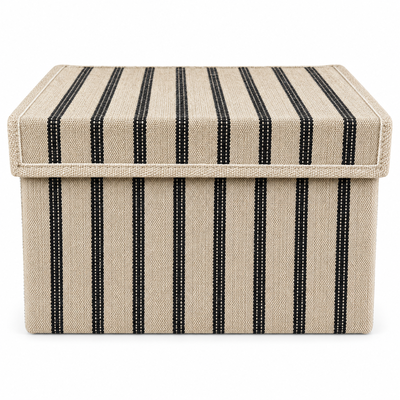 Opbergdoos Auri stripe black
