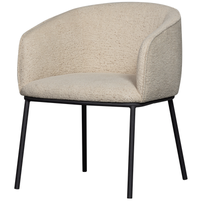 Leon eetkamerstoel boucle naturel melange
