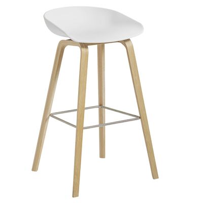 HAY barkruk AAS32 high - eiken gelakt frame