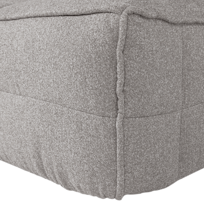 Cluster hocker velvet warm taupe